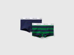 Benetton, Zwei Boxershorts Aus Stretchiger Baumwolle, größe 90, Bunt, male von United Colors of Benetton