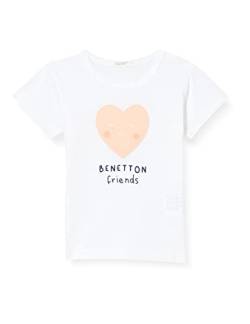 United Colors of Benetton (Z6ERJ) Baby-Jungen 3I1XMM289 T-Shirt, Weiß 902, 50 cm von United Colors of Benetton