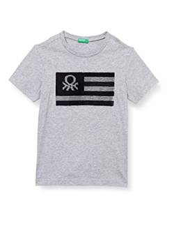 United Colors of Benetton (Z6ERJ) Jungen 3096C151U T-Shirt, Grau Melange 501, S von United Colors of Benetton