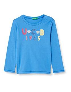 United Colors of Benetton (Z6ERJ) Mädchen M/L 3I9WC151Q T-Shirt, Palace Blue 08a, 62 von United Colors of Benetton