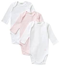 United Colors of Benetton Baby-Jungen 3 Body 3gi70b089 Kleinkind-Bettwäsche Set, Mehrfarbig: Weiß-Rosa-Weiß 901, 68 von United Colors of Benetton