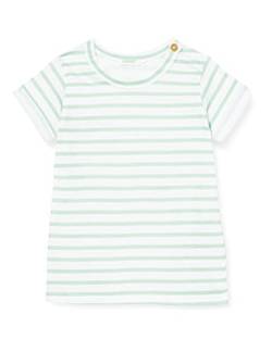 United Colors of Benetton Baby-Jungen 346xmm27v T-Shirt, Weißer Boden mit Blauen Streifen 60u, 56 cm von United Colors of Benetton