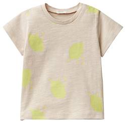 United Colors of Benetton Baby-Jungen 3f93a102l T-Shirt, Beige 14z, 56 von United Colors of Benetton