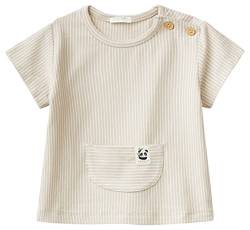 United Colors of Benetton Baby-Jungen 3qzga1027 T-Shirt, Beige Muster mit Streifen 926, 56 von United Colors of Benetton