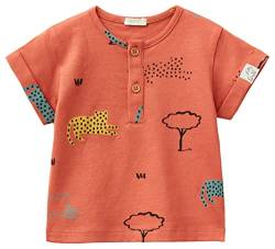 United Colors of Benetton Baby-Jungen 3zctaq00f T-Shirt, Ziegelrot 78J, 62 von United Colors of Benetton