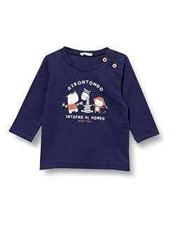 United Colors of Benetton Baby-Jungen M/L 3I1XMM280 T-Shirt, Blau 252, 50 cm von United Colors of Benetton