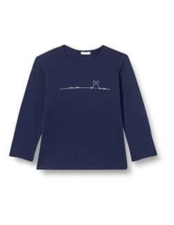 United Colors of Benetton Baby-Jungen M/L 3I9WA100T Langarm-T-Shirt, Dunkelblau 252, 50 von United Colors of Benetton