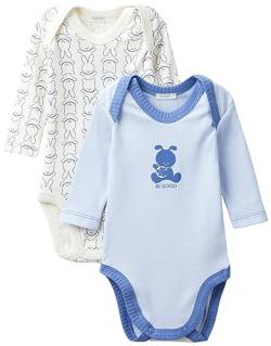 United Colors of Benetton Baby-Jungen Set 2 Body 3GI70B00J Kleinkind-Strampelanzug, Celeste 081, 82 von United Colors of Benetton