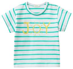United Colors of Benetton Baby-Mädchen 3i6ta102x T-Shirt, Türkis und Weiß 903, 62 cm von United Colors of Benetton