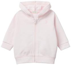 United Colors of Benetton Baby-Mädchen Giacca C/CAPP M/L 3J70A500R Hooded Sweatshirt, Rosa Tenue 1W0, 74 cm von United Colors of Benetton