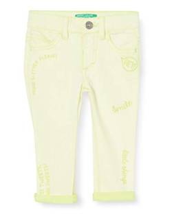 United Colors of Benetton Baby-Mädchen Jeans Hose, Gelb (Lemon Tonic 40v), 80/86 (Herstellergröße: 1y) von United Colors of Benetton