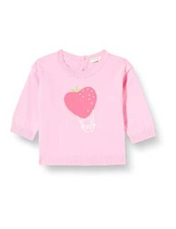 United Colors of Benetton Baby-Mädchen T-Shirt G/C M/L 1098b100k Pullover, Rosa 911, 56 von United Colors of Benetton