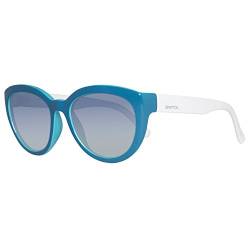 United Colors of Benetton Damen BE920S04 Sonnenbrille, Blau (Azure/White), 54 von United Colors of Benetton