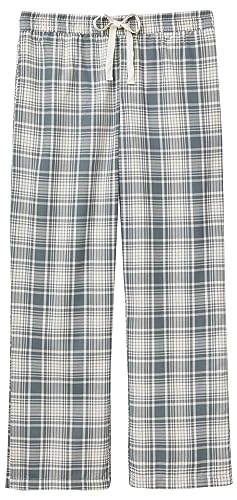 United Colors of Benetton Damen Hose 4q703f00c Pyjamahose, Quadri Grigio Scuro E Bianco Panna 904, M von United Colors of Benetton