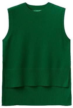 United Colors of Benetton Damen Jersey G/C S/M 122nd106i Pullunder, Green Forest 1u3, S von United Colors of Benetton