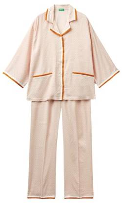 United Colors of Benetton Damen Pig(Hemd+Hose) 41HH3P00E Pyjamaset, Pastellrosa 61q, S von United Colors of Benetton