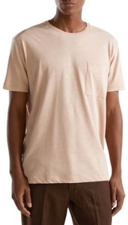 United Colors of Benetton Herren 33cmu101r T-Shirt, Dunkles Puder, 04 W, Medium von United Colors of Benetton