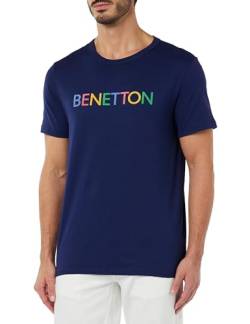 United Colors of Benetton Herren 3i1xu100a T-Shirt, Dunkelblau 934, Large von United Colors of Benetton