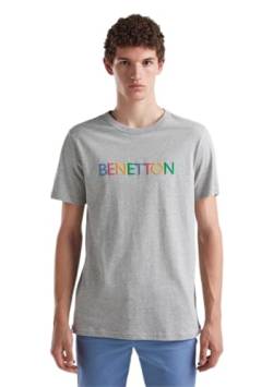 United Colors of Benetton Herren 3i1xu100a T-Shirt, Grau 938, Medium von United Colors of Benetton