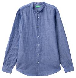 United Colors of Benetton Herren 5vkduq00n Hemd, Blau 904, Medium von United Colors of Benetton