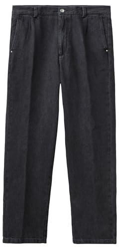 United Colors of Benetton Herren Hose 43ezuf00x Jeans, Schwarz Denim 800, 46 von United Colors of Benetton