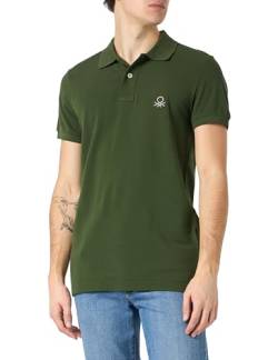 United Colors of Benetton Herren Poloshirt M/M 3089J3178 Polohemd, Dunkelgrün 35y, Large von United Colors of Benetton