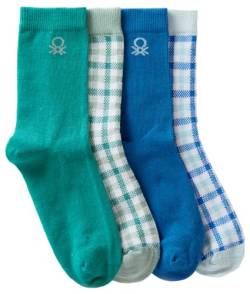 United Colors of Benetton Jungen (4 Paar) 6ao307034 Socken, Mehrfarbig 908, 7 Jahre von United Colors of Benetton