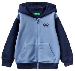 United Colors of Benetton Jungen Giacca C/CAPP M/L 3J68G5023 Hooded Sweatshirt, Blu 902, von United Colors of Benetton