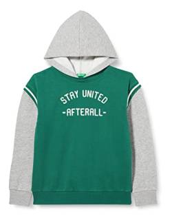 United Colors of Benetton Jungen T-Shirt MIT Kapuze. M/L 30UNC201L LANGÄRMLIGER Hoodie, Waldgrün 0U1, 160 von United Colors of Benetton