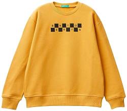 United Colors of Benetton Kinder und Jugendliche Maschenweite G/C M/L 3J68c10d4 Sweatshirt, Giallo Ocra 0d6, S von United Colors of Benetton