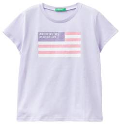 United Colors of Benetton Mädchen 3i1xc10h8 T-Shirt, Malve 26g, M von United Colors of Benetton