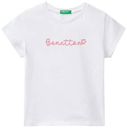 United Colors of Benetton Mädchen 3i1xg1096 T-Shirt, Weiß 101, 82 von United Colors of Benetton
