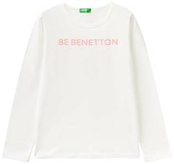 United Colors of Benetton Mädchen M/L 3096c10d3 T-Shirt, Bianco Panna 074, 130 cm von United Colors of Benetton