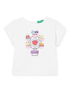 United Colors of Benetton Mädchen T-shirt 3096g102w Kurzarm Shirt, Bianco 101, 18 Monate EU von United Colors of Benetton