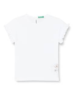 United Colors of Benetton Mädchen T-shirt 3f4jg102a Kurzarm Shirt, Bianco 101, 3 Monate EU von United Colors of Benetton