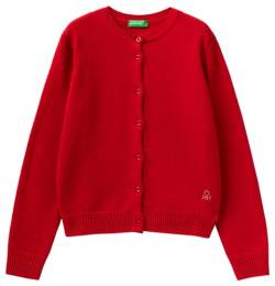 United Colors of Benetton Mädchen und Mädchen Jacke M/L 1244c500f Strickjacke, Rosso 0v3, 150 cm von United Colors of Benetton