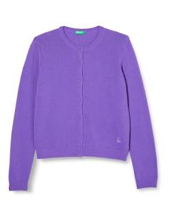 United Colors of Benetton Mädchen und Mädchen Jacke M/L 1244c500f Strickjacke, Viola 30f, 150 cm von United Colors of Benetton