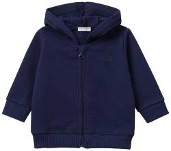 United Colors of Benetton Unisex Baby Giacca C/CAPP M/L 3J70A500R Hooded Sweatshirt, Blu Scuro 252, 50 cm von United Colors of Benetton