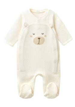 United Colors of Benetton Unisex Baby Strampler 3awf0t205 Anzug, Bianco Panna 10r, 56 cm von United Colors of Benetton