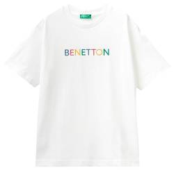 United Colors of Benetton Unisex Kinder 3bl0c10dy T-Shirt, Bianco Panna 074, 150 cm von United Colors of Benetton
