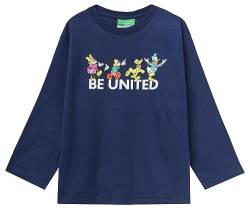 United Colors of Benetton Unisex Kinder M/L 3096g10c7 T-Shirt, Blau 252, 2 Jahre von United Colors of Benetton