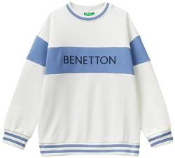 United Colors of Benetton Unisex-Kinder und Jugendliche Trikot G/C M/L 3fppc202r Sweatshirt, Bianco Panna 074, 130 cm von United Colors of Benetton