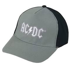 AC/DC Rockband Cap Unisex Basecap Baseballkappe Kappe verstellbar Grau Schwarz von United Labels