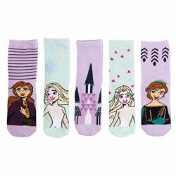 Disney Frozen Socken für Mädchen - Die Eiskönigin Sneaker Kindersocken Söckchen Mehrfarbig Bunt (5er Pack) (31/34) von United Labels