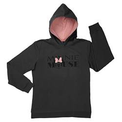 Disney Minnie Mouse Kapuzenpullover für Damen Hoodie Sweatshirt Pullover langärmlig Grau (as3, Alpha, m, Regular, Regular) von United Labels