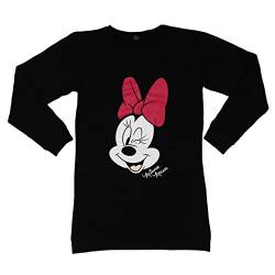 Disney Minnie Mouse Nachthemd für Damen - Schlafshirt Pyjama Langarm Oberteil Schwarz (L) von United Labels