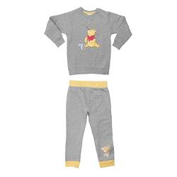 Disney Winnie Puuh Baby Set Unisex Oberteil Pullover mit Hose 2-Teiler Grau (74-80) von United Labels