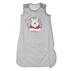 Disney Winnie Puuh Schlafsack Baby Unisex ohne Ärmel mit Druckknöpfen Grau/Weiß (70) von United Labels