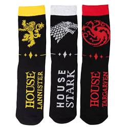 Game of Thrones Socken für Herren Herrensocken Mehrfarbig (3er Pack) (as3, numeric, numeric_39, numeric_42, regular, regular) von United Labels