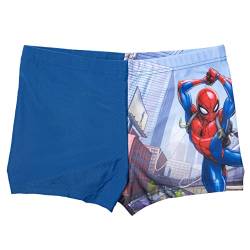 Marvel Spiderman Badehose für Jungen Schwimmhose Badekleidung Hose Kinder Blau (as3, Numeric, Numeric_122, Numeric_128, Regular, 122-128) von United Labels